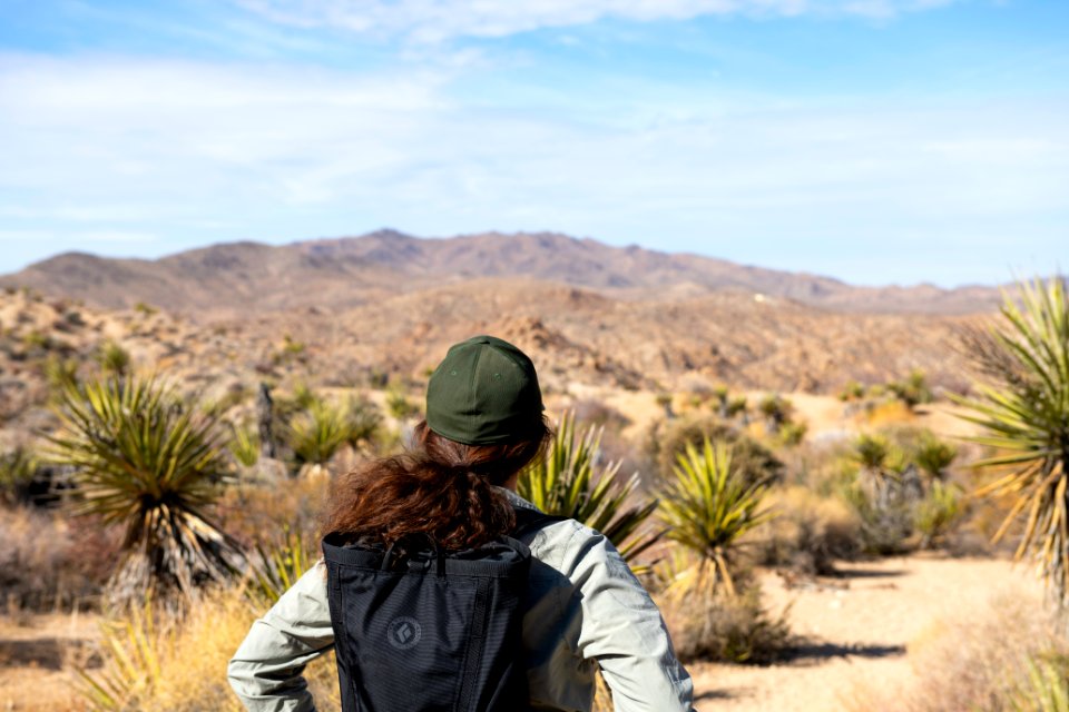 Hiker on Mastodon Peak Trail