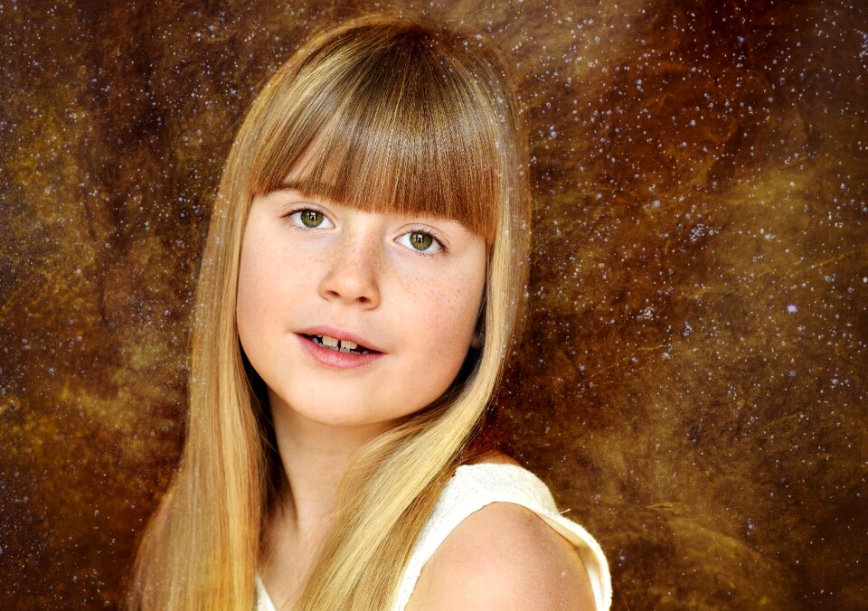 Blond long hair pretty