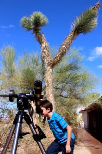 Telescope viewing at the Night Sky Festival 2015