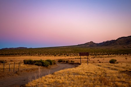 Pleasant Valley and Geology Tour Road loop at sunset photo