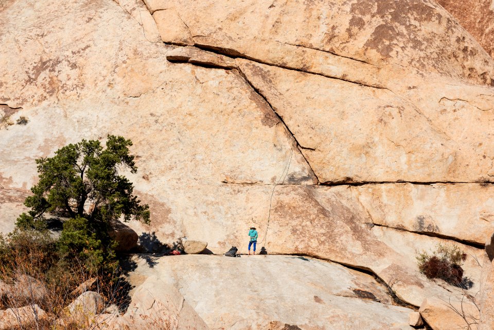 Climbers near Barker Dam Trail