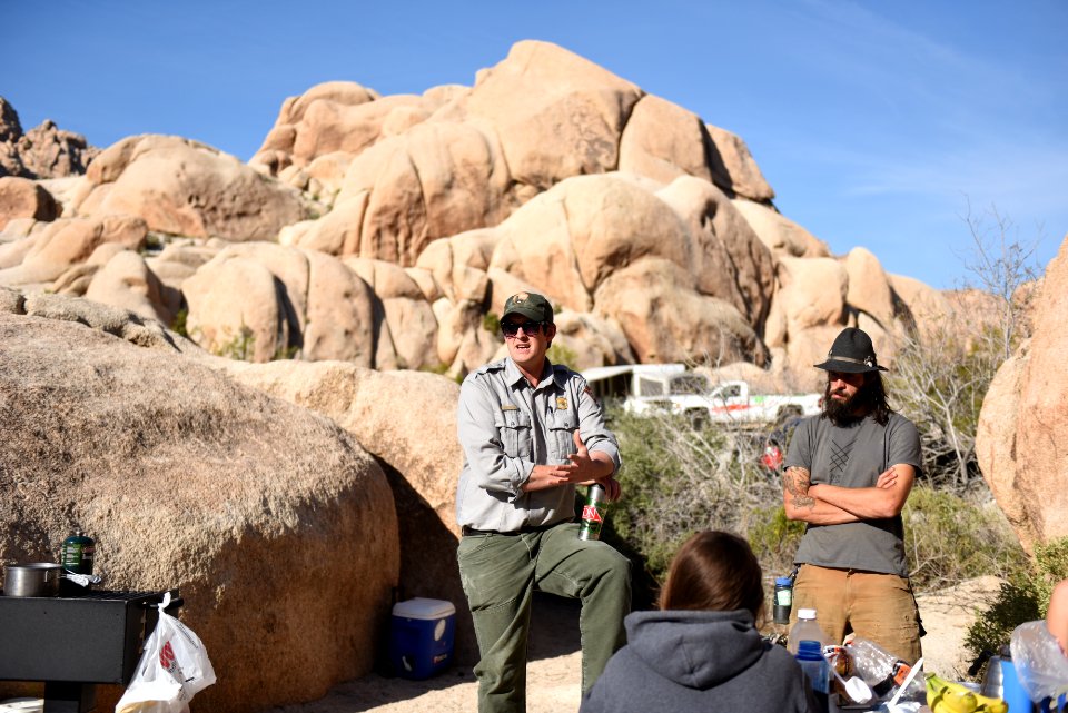 Ranger-led volunteer event in Indian Cove