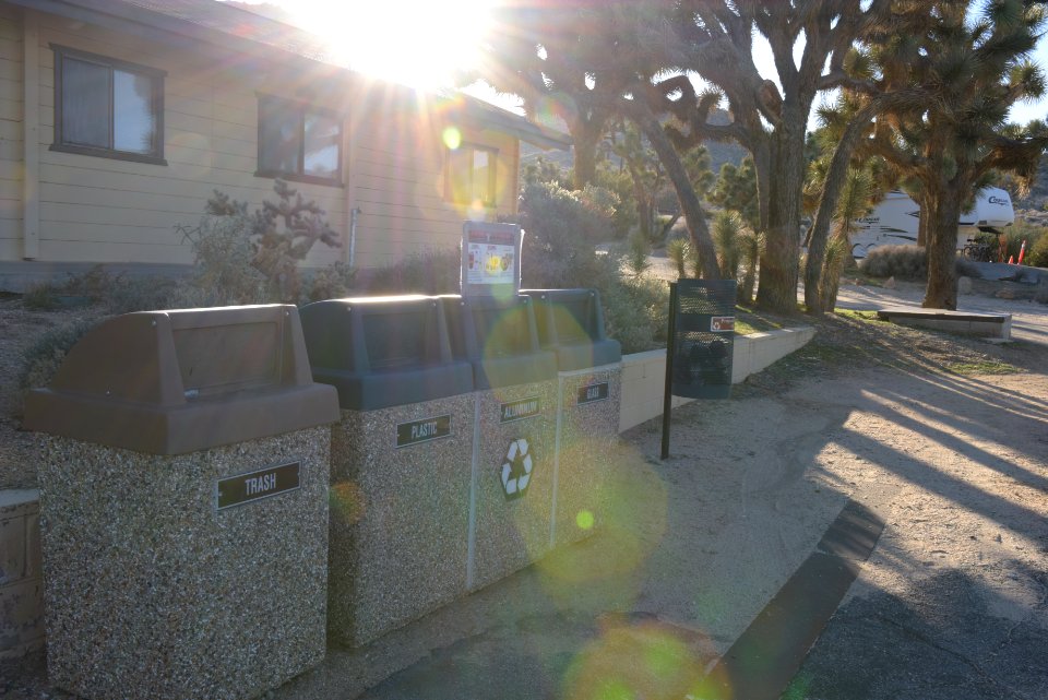 Recycling Bins at Black Rock Campground