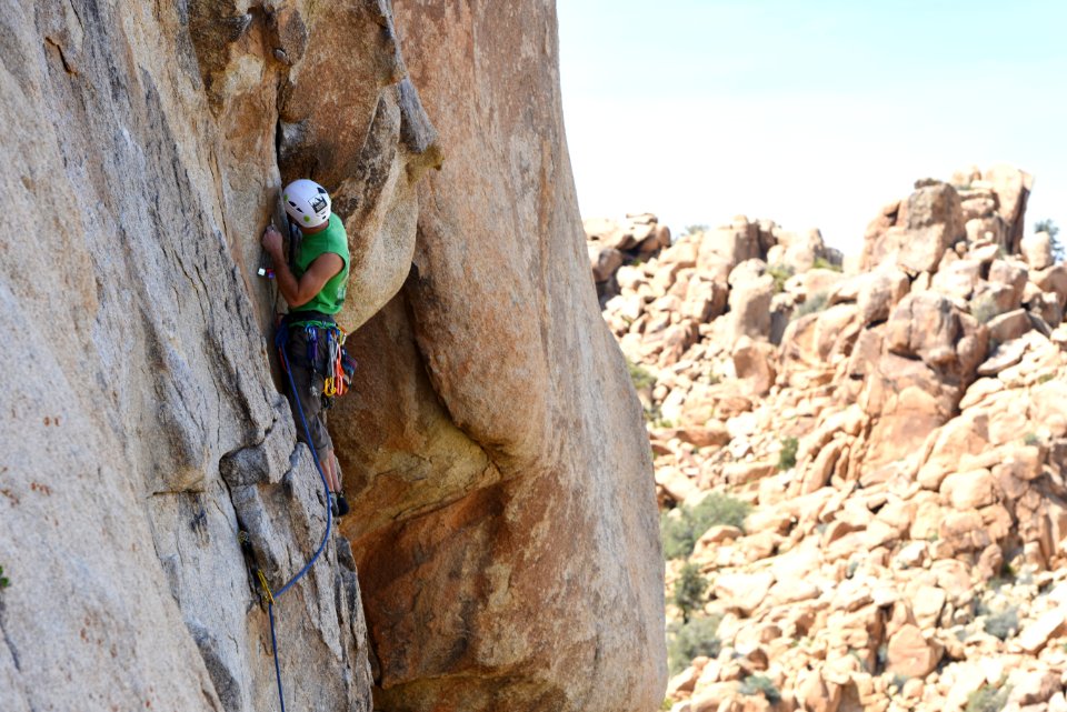 Climbing in Hidden Valley