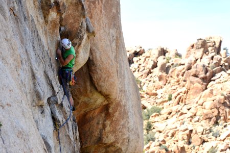 Climbing in Hidden Valley