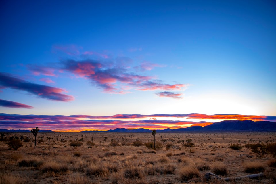 Queen Valley and Ryan Mountain at sunset