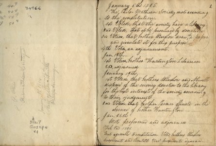 Philomathean Society Records, 1825-1834