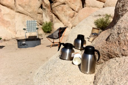 Breakfast at Indian Cove Campground