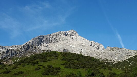 Weather stone mountain zugspitze massif
