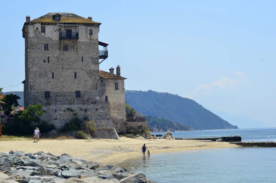 The aegean sea mount athos nature