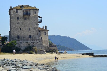 The aegean sea mount athos nature