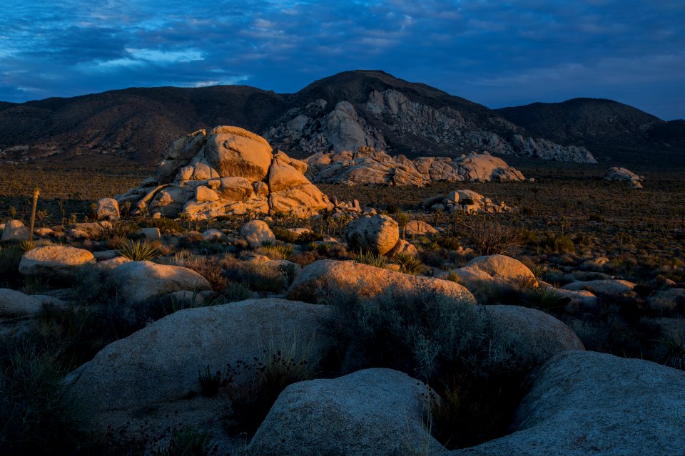 King Dome and Ryan Mountain at Sunset