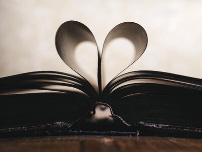 Valentine love book photo
