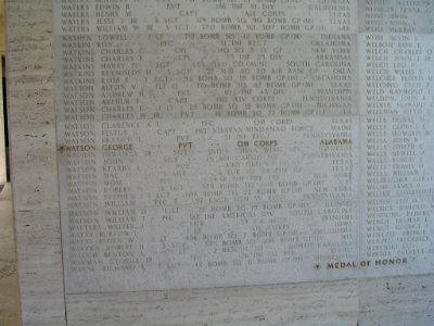 Pvt George Watson, Medal of Honor