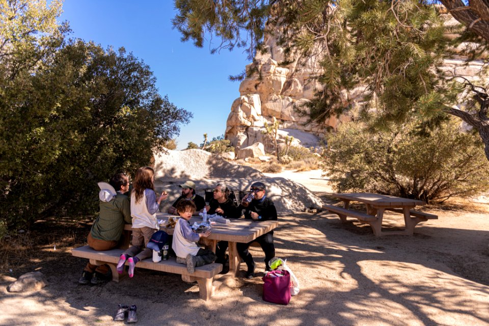 Visitors in Hidden Valley Picnic area