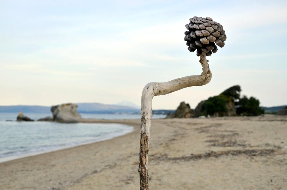 The aegean sea mount athos beach