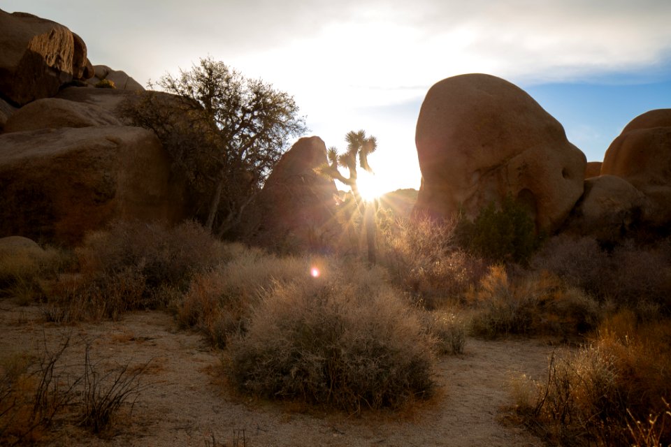 Split Rock trail at sunset