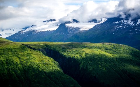Mountains near Valdez, Alaska photo