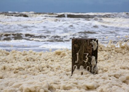 Sea beach clouds photo