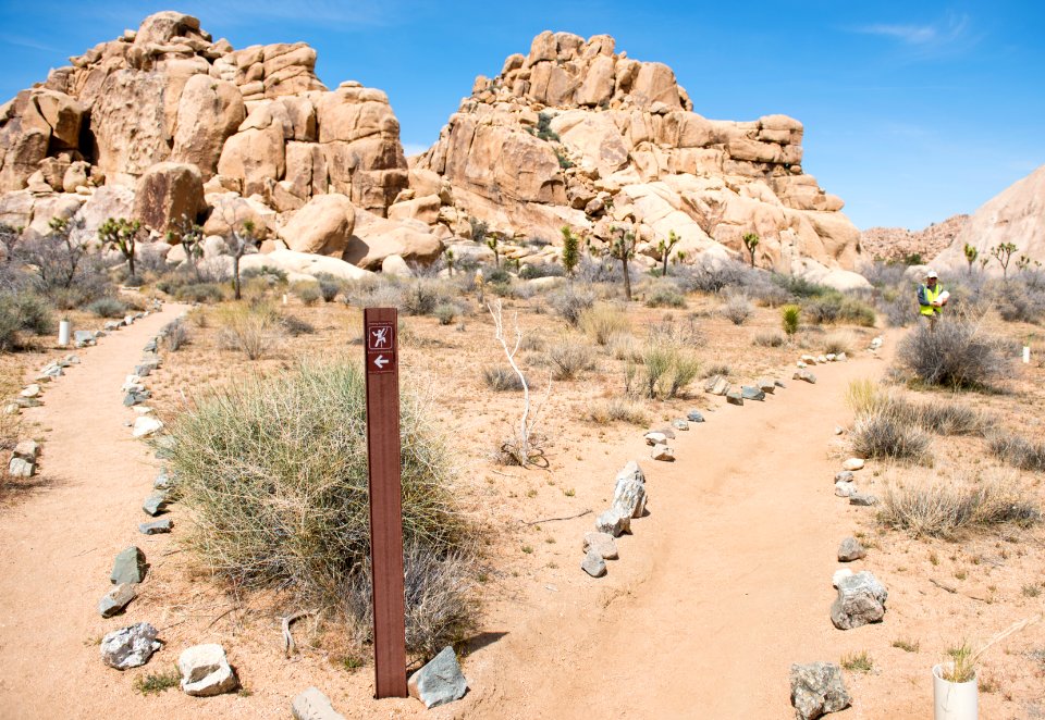 Delineated trails at Echo T