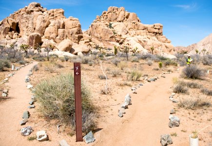 Delineated trails at Echo T