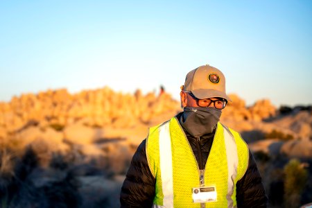 Park volunteer in uniform