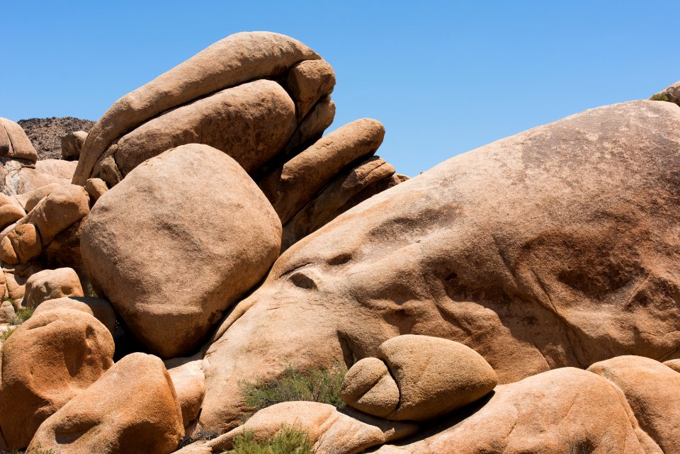 Stacked boulders near White Tank Campground