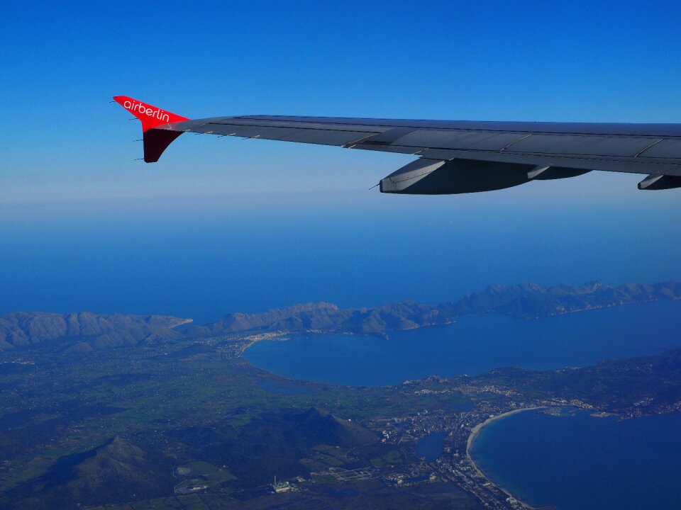 Flying return journey farewell