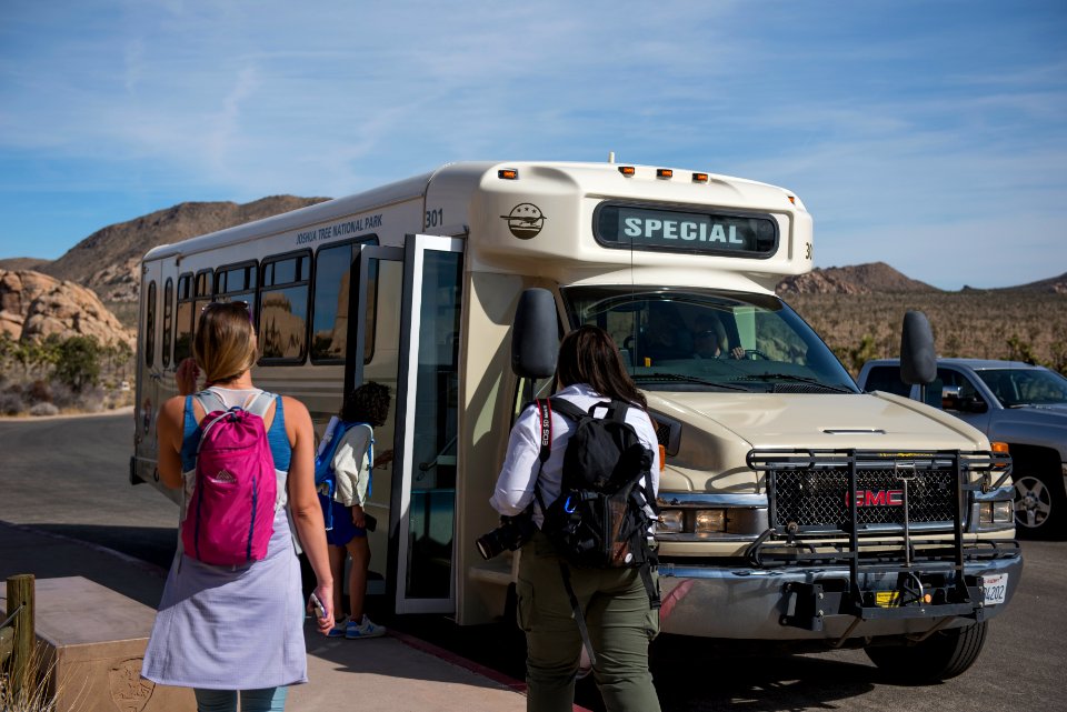 Roadrunner Shuttle and visitors