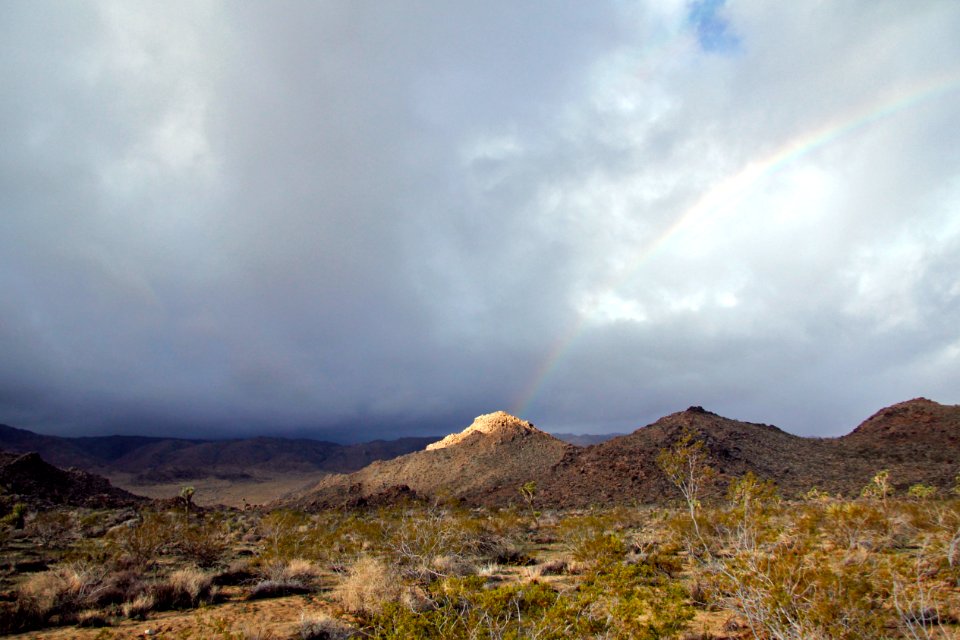 Rainbow on a stormy day