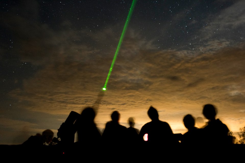 Star viewing through telescopes; 2015 Night Sky Festival