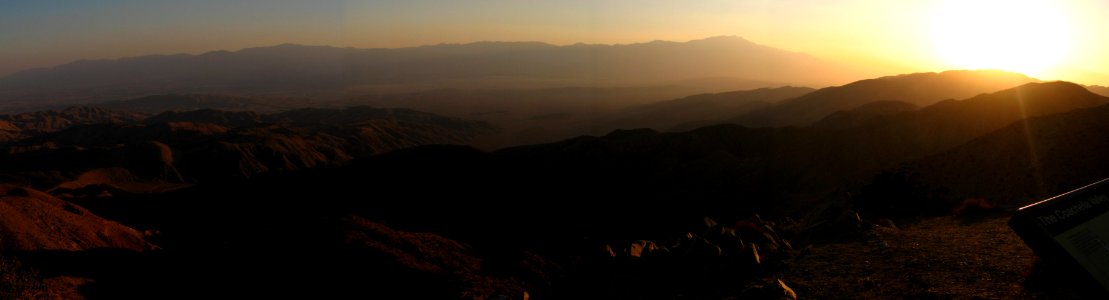 Air Pollution Sunset at Keys View photo