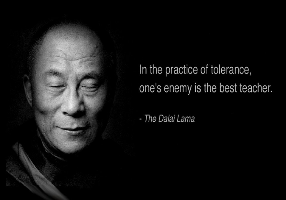 Tolerance of enemy best teacher