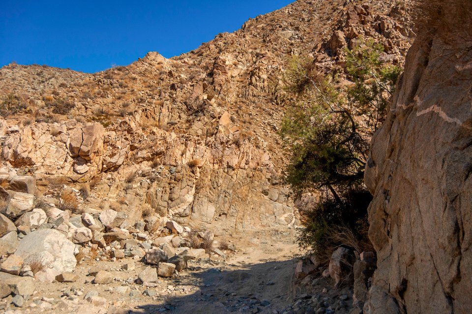Berdoo Canyon Road from above