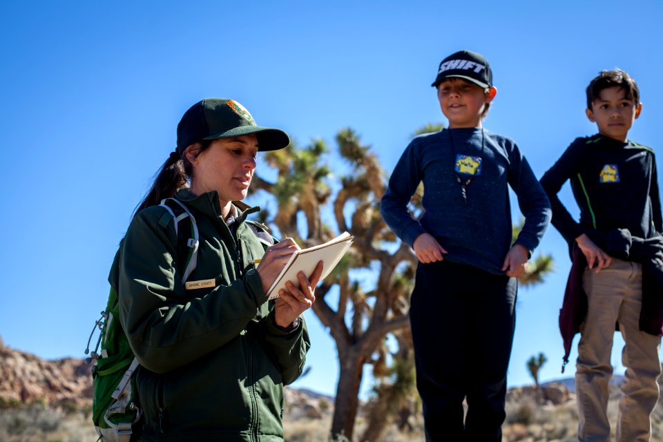 NPS Education staff with field trip photo