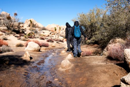 Barker dam trail flooded after rainfall
