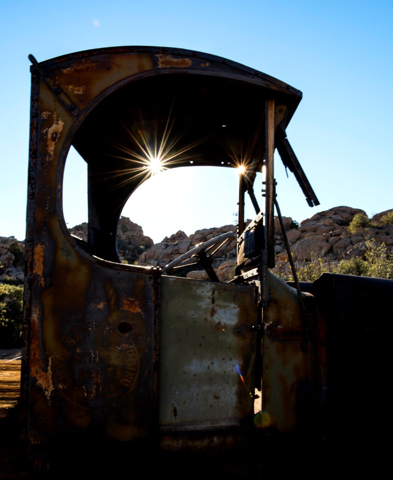Sun Through Rusty Car