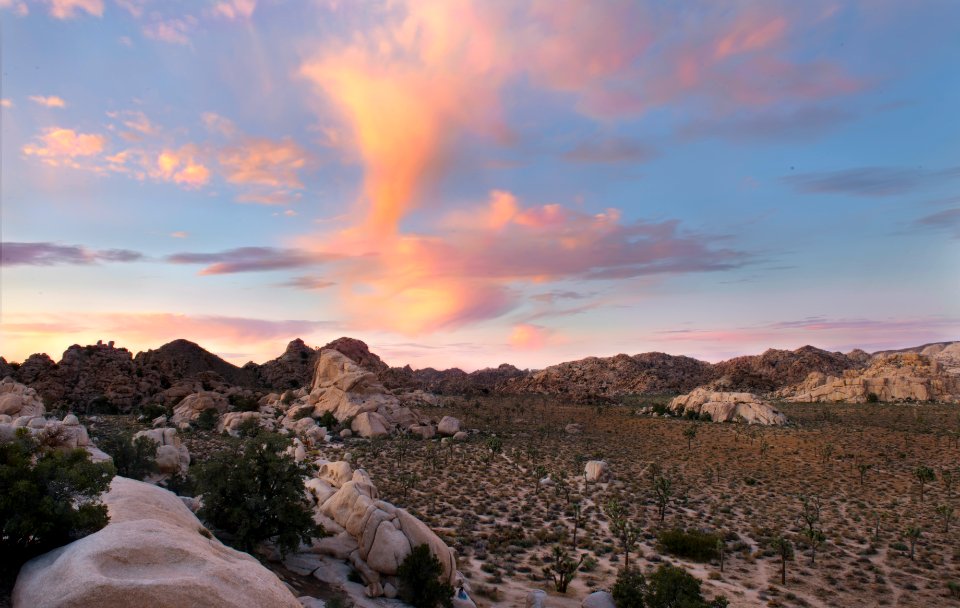 Sunset over the Echo T Area