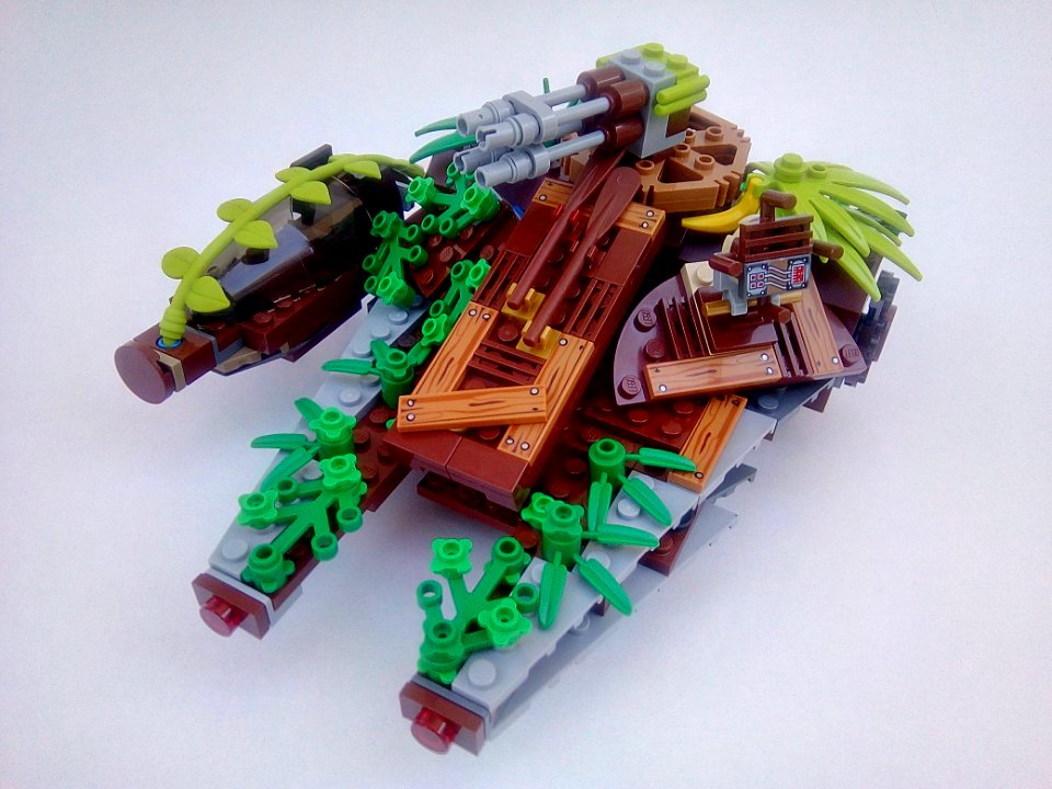 Jungle ready Millennium Falcon