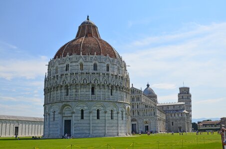 Baptistery the leaning tower tuscany