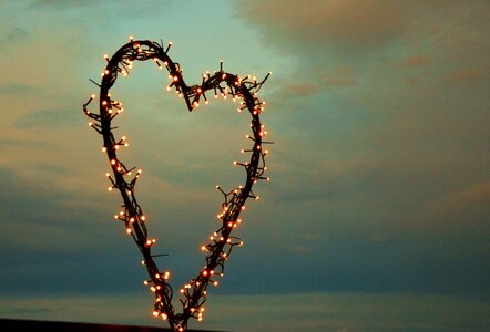 Evening sky romantic welcome