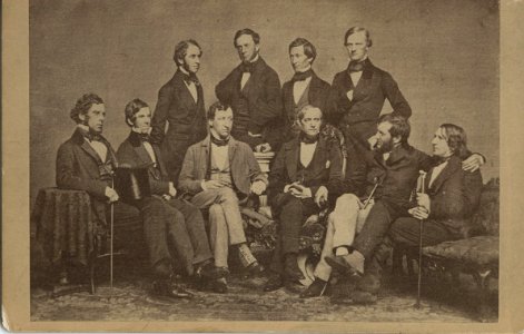 Saturday Evening Club, 1853 photo