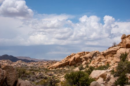 Clouds near Barker Dam photo