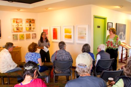 Artist in Residence Lauren Eisenberg Davis reads excerpts from her book and answers questions at Joshua Tree Visitor Center