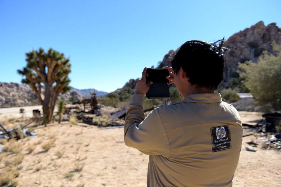 Taking a photo at Keys Ranch