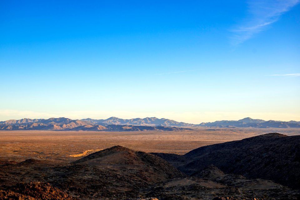 View of Pinto Basin Road from the end of Old Dale Road