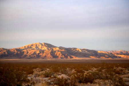 Pinto Mountain at sunset photo