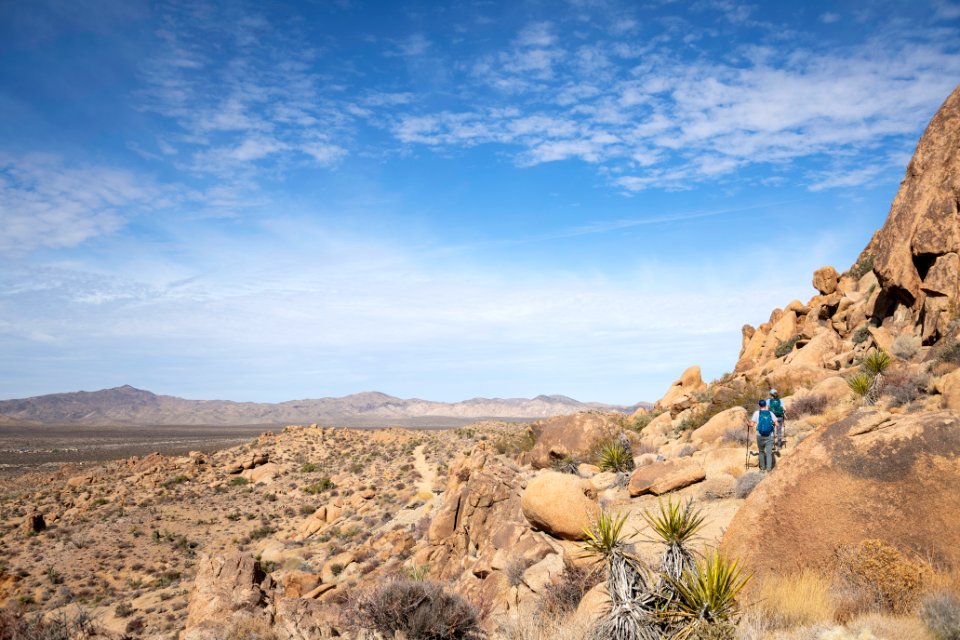 Hikers on Mastodon Peak Trail