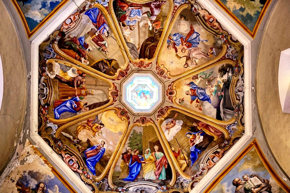 Plafond. (chapelle notre dame de tout pouvoir, bozel)