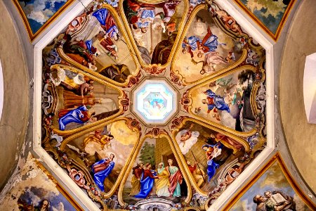 Plafond. (chapelle notre dame de tout pouvoir, bozel)